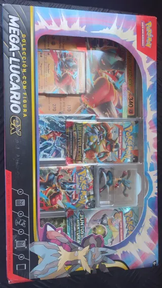 Colección Pokémon Mega-Lucario EX con Figura