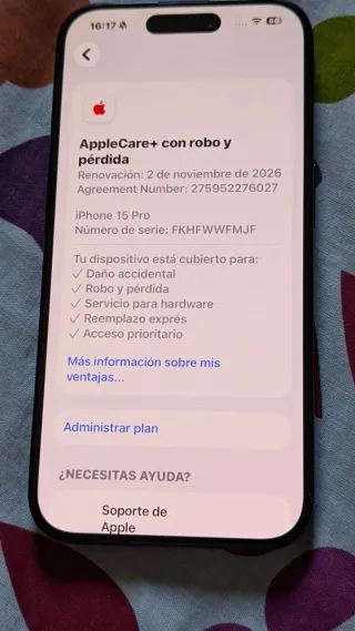 iPhone 15 Pro 128GB Azul/Gris