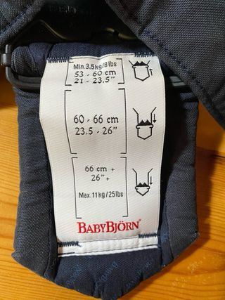 Marsupio BabyBjörn Original Blu