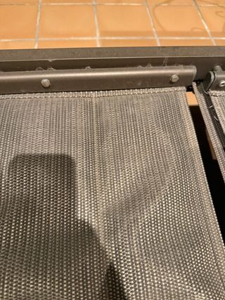 Tumbona de jardín marrón y gris