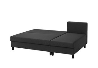 Sofá cama chaise longue gris oscuro