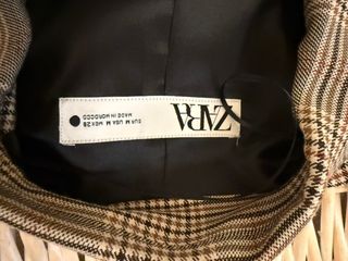 Chaqueta de cuadros Zara