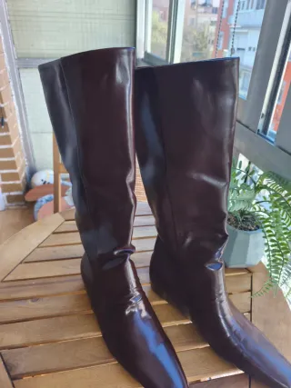 Botas mujer piel marrón talla 38