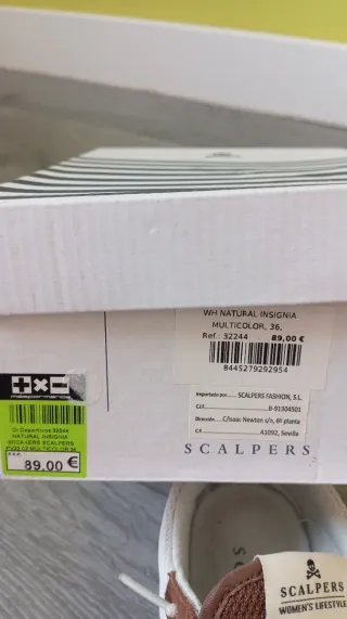 Zapatillas Mujer Scalpers Talla 36 Multicolor