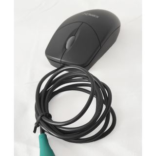 Ratón Óptico KRAUN PS2 Cableado Negro