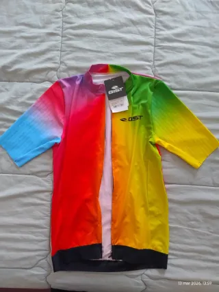 Maglietta Ciclismo Gist Rainbow Zip taglia L