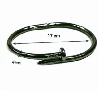 Pulsera Acero negro Clavo