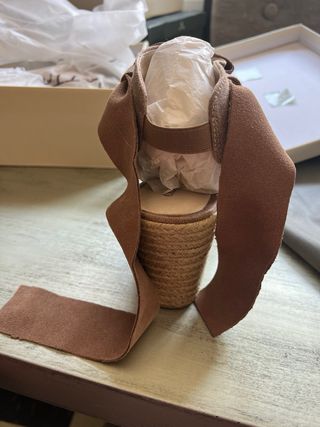 Sandalias Chattawak Cuña Beige/Marrón