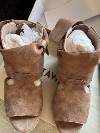 Sandalias Chattawak Cuña Beige/Marrón