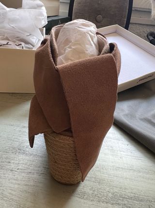 Sandalias Chattawak Cuña Beige/Marrón