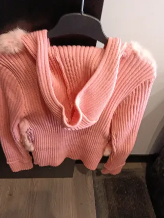 Chaqueta Blanco pelo rosa talla 40