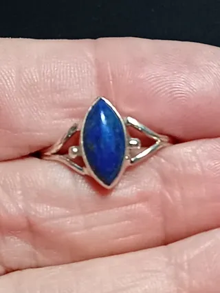 Anillo Plata Ley Lapizlazuli
