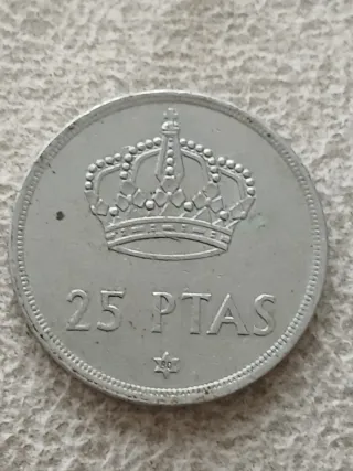 25 Pesetas 1975 *80 Error Mundial 82