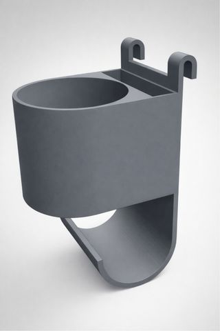 Soporte toalla/botella y movil para pista de pádel