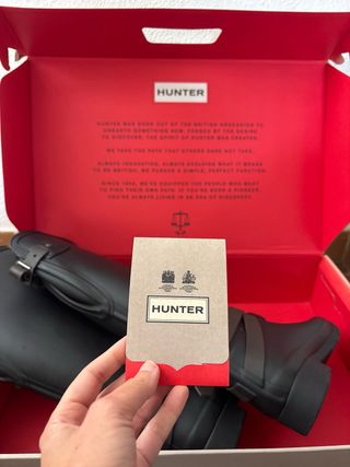Botas Hunter Negras Talla 36 con caja IMPECABLES