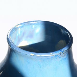 Vaso Belga Mid Century smaltato a goccia