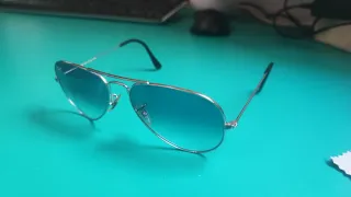 Gafas Ray-Ban Aviator Cristal Azulado