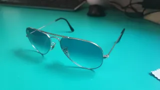 Gafas Ray-Ban Aviator Cristal Azulado