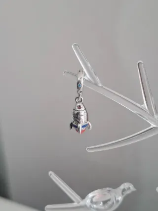 Charm Colgante Cohete S925 Estrellas