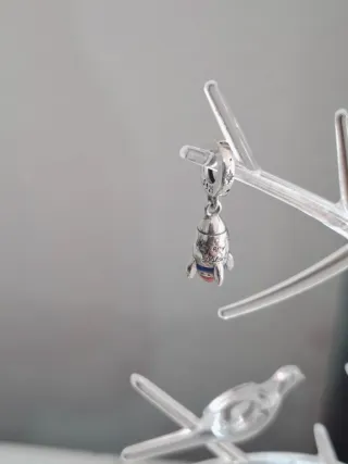 Charm Colgante Cohete S925 Estrellas