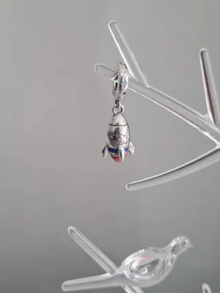 Charm Colgante Cohete S925 Estrellas