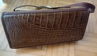 Borsetta Vintage anni '80 effetto coccodrillo