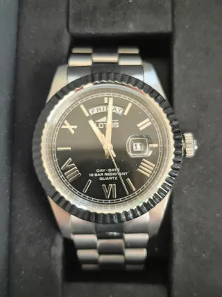 Reloj Lotus Freedom Negro y Plateado