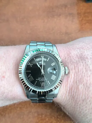 Reloj Lotus Freedom Negro y Plateado