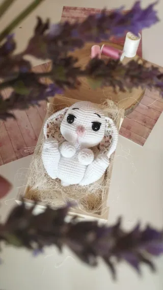 Conejo Pascua Amigurumi Blanco