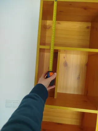 Estantería de madera 6 baldas