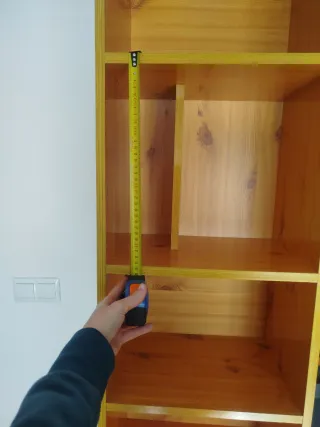 Estantería de madera 6 baldas