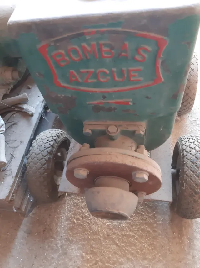 Motor diésel para sacar agua con ruedas