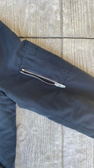 Chaqueta Bomber Zara Azul Marino Talla S