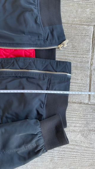 Chaqueta Bomber Zara Azul Marino Talla S