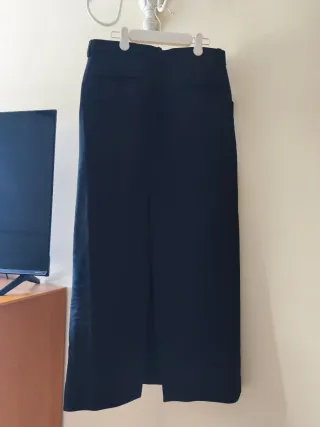 Falda Larga Zara Negra