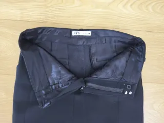 Falda Larga Zara Negra