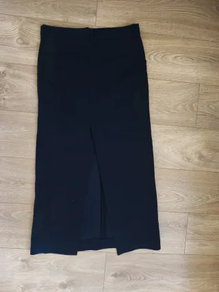 Falda Larga Zara Negra