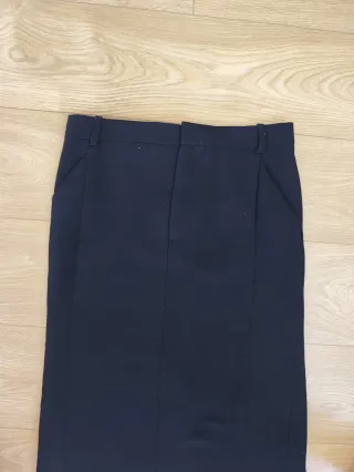 Falda Larga Zara Negra