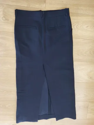 Falda Larga Zara Negra