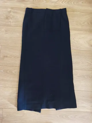 Falda Larga Zara Negra