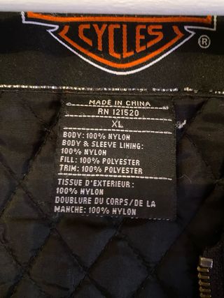 Bomber Harley Davidson Negra