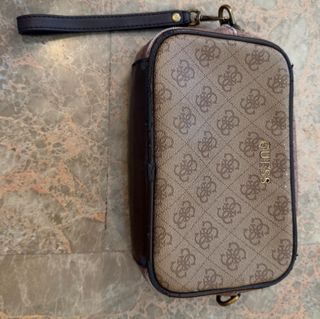 Bolso de mano Guess Beige y Marrón