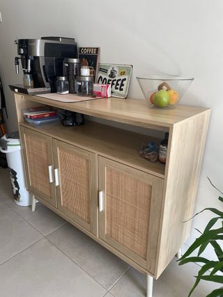 Aparador Cannage Rattan y Madera