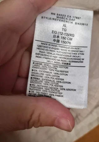 Vestido Verano Niña Gap Talla 12