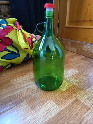 Botella de cristal 3L con asa,