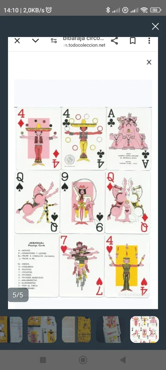 Cartas Bibaraja Benposta