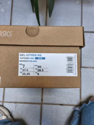 Asics Gel-Citrek NS Azul y Negro Nuevas