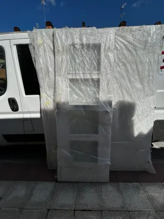 Puerta interior madera blanca