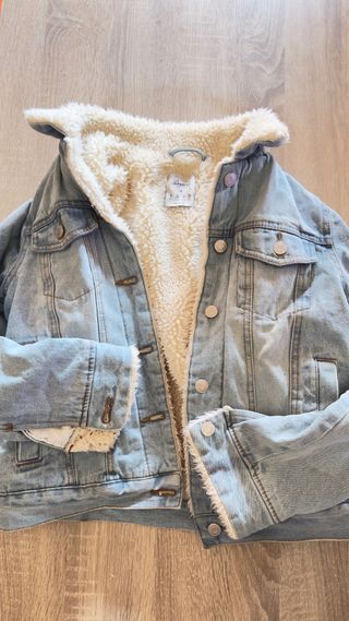 Chaqueta tejana forrada de borreguito