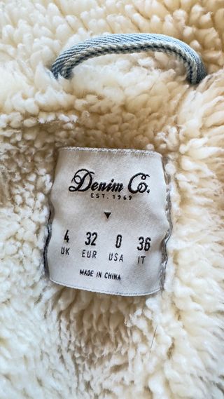 Chaqueta tejana forrada de borreguito